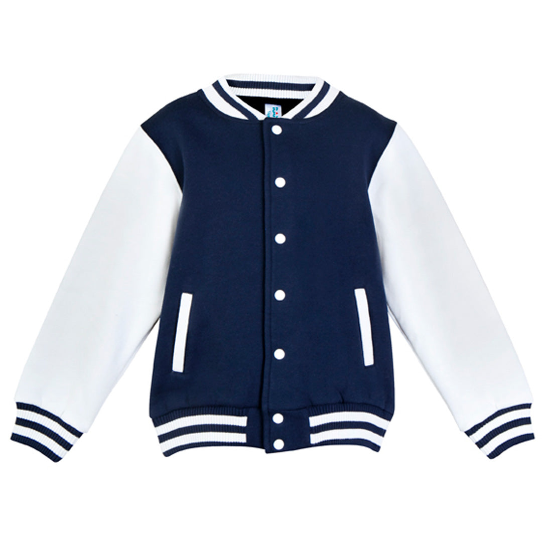 House of Uniforms The Varsity Jacket | Toddlers Ramo Navy/White