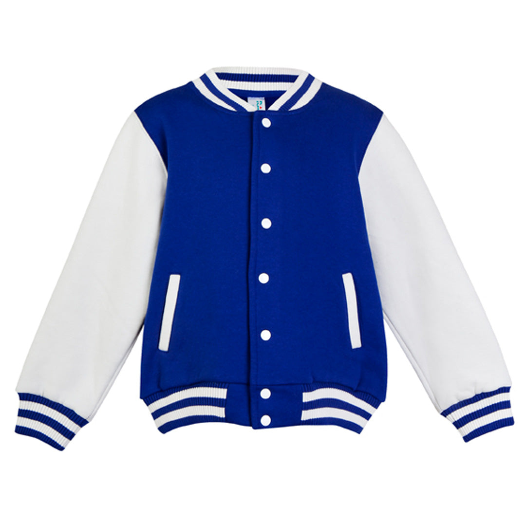 House of Uniforms The Varsity Jacket | Toddlers Ramo Royal/White