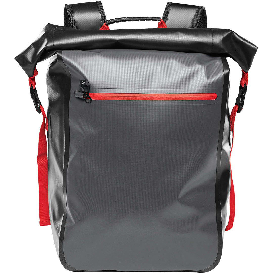 House of Uniforms The Kemano Backpack Stormtech Grey/Red