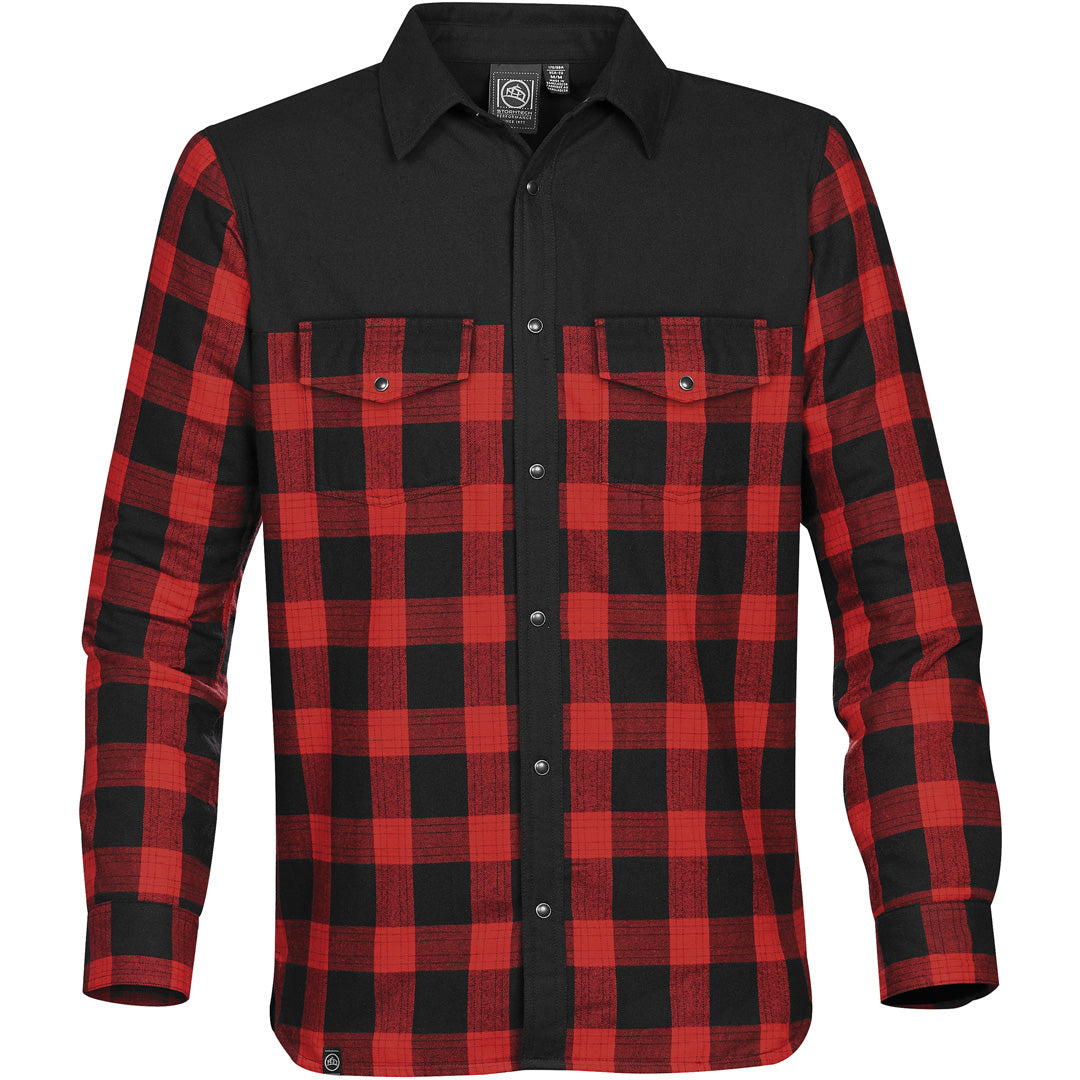 House of Uniforms The Logan Thermal Shirt | Mens Stormtech Red/Black