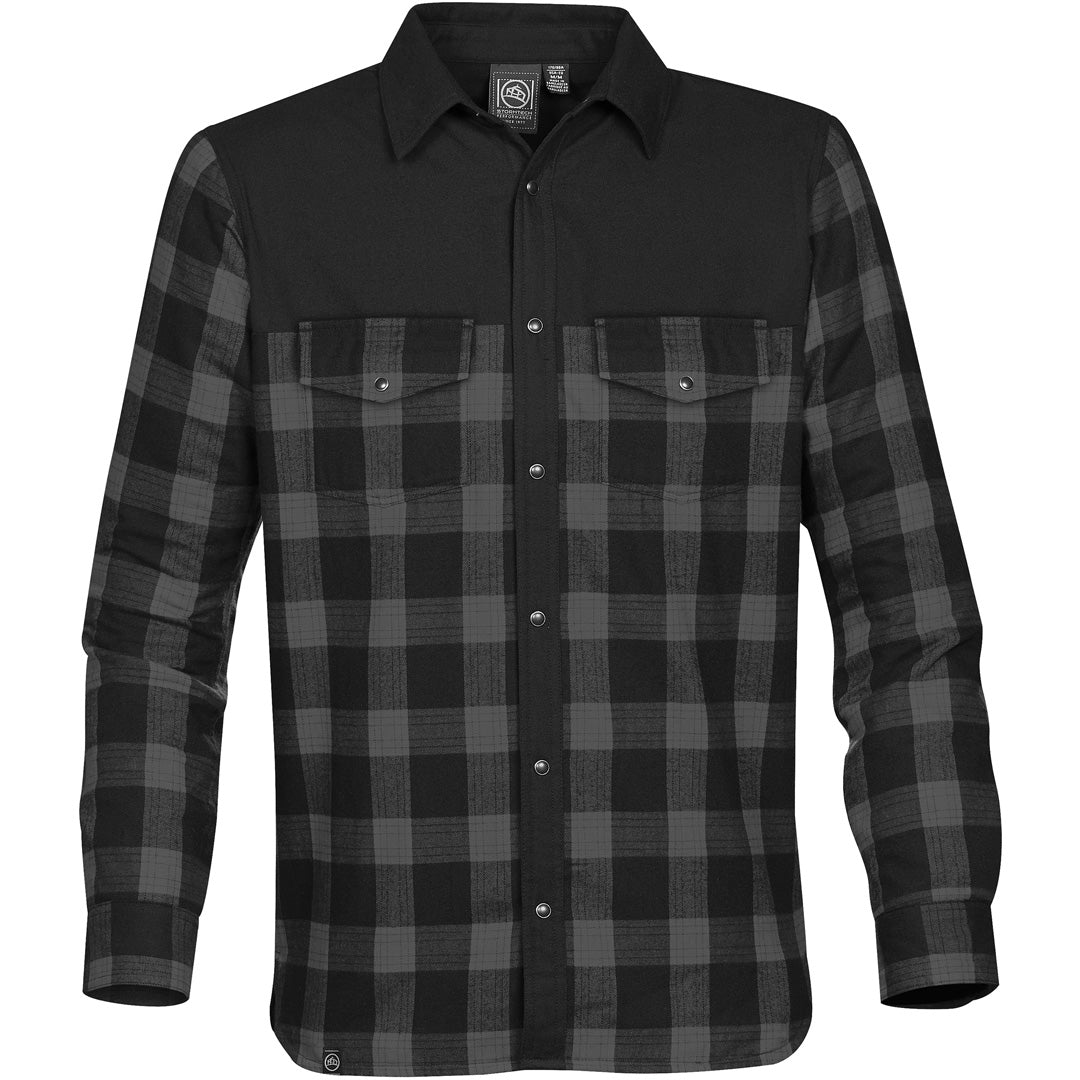 House of Uniforms The Logan Thermal Shirt | Mens Stormtech Grey/Black