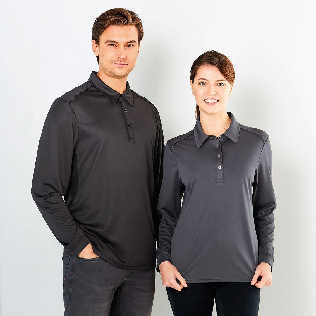House of Uniforms The Freshen Polo | Mens | Long Sleeve Stencil 