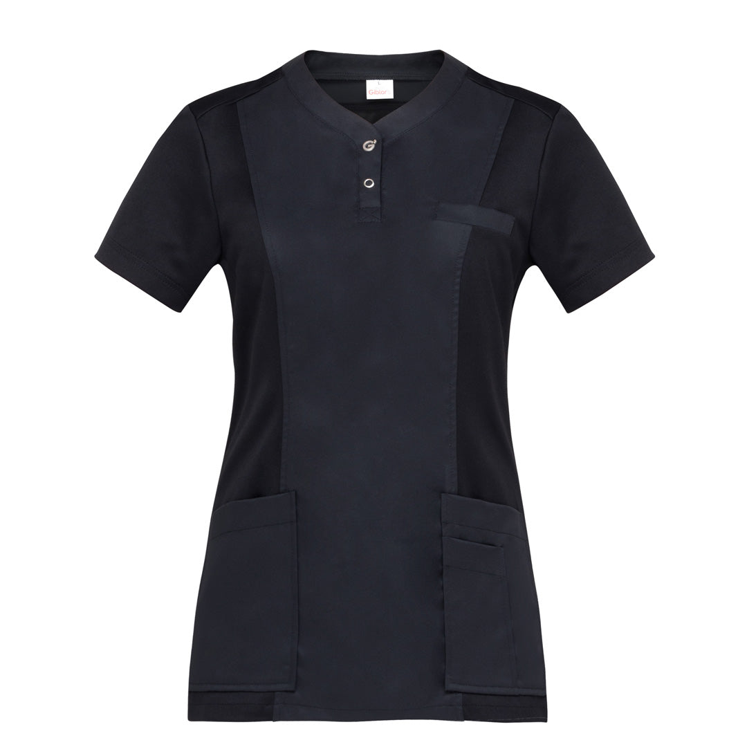 House of Uniforms The Chloe Tunic | Ladies | Short Sleeve Giblors Black