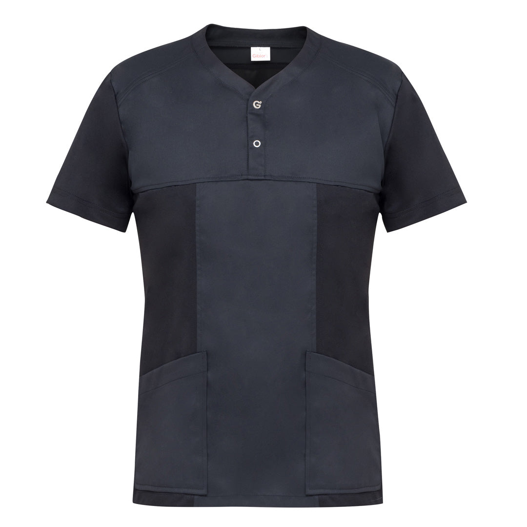 House of Uniforms The Connor Tunic | Mens | Short Sleeve Giblors Black