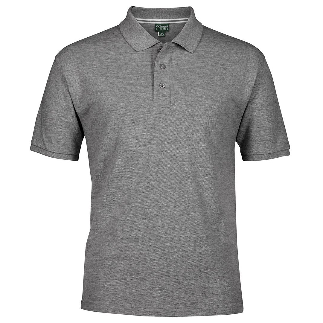 House of Uniforms The C of C Pique Polo | Short Sleeve | Adults Jbs Wear Grey Marle