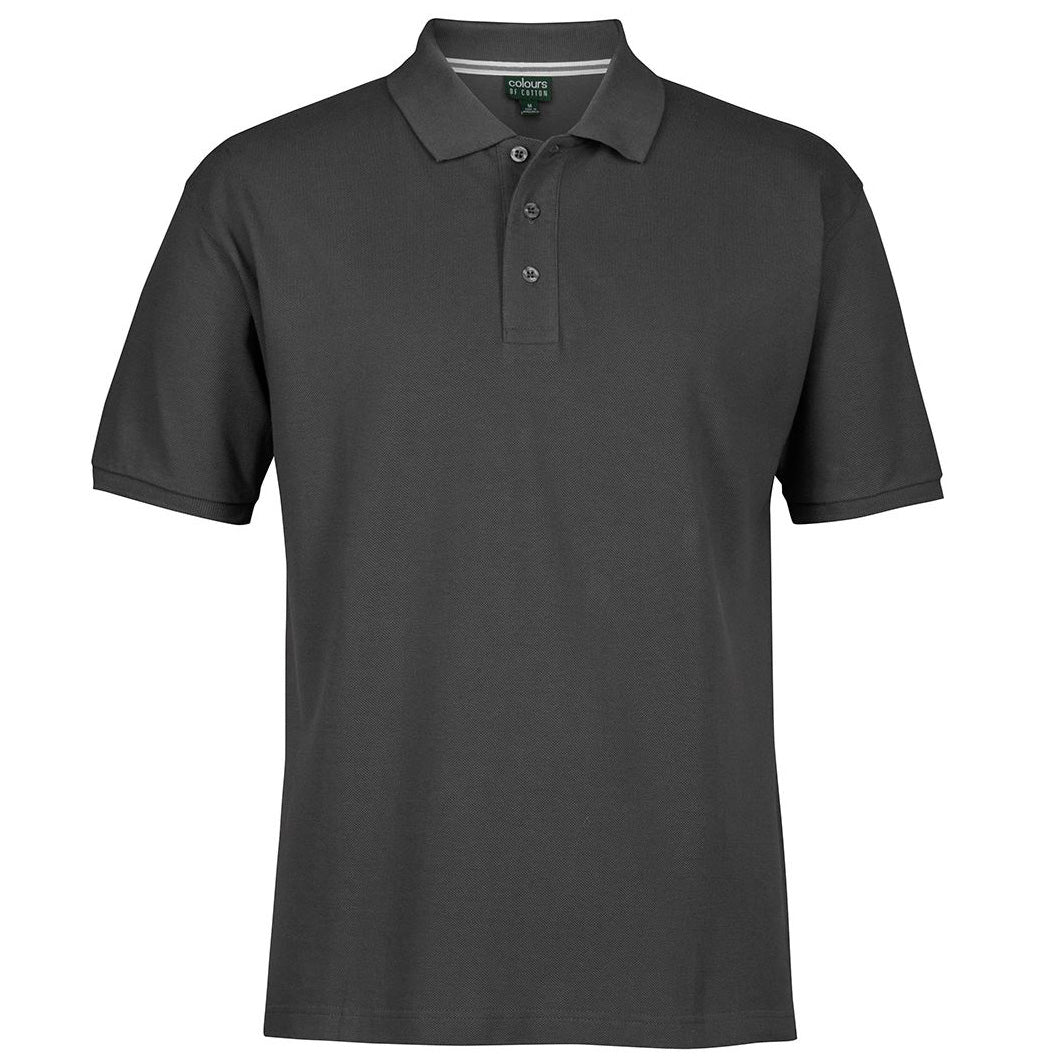 House of Uniforms The C of C Pique Polo | Short Sleeve | Adults Jbs Wear Gunmetal