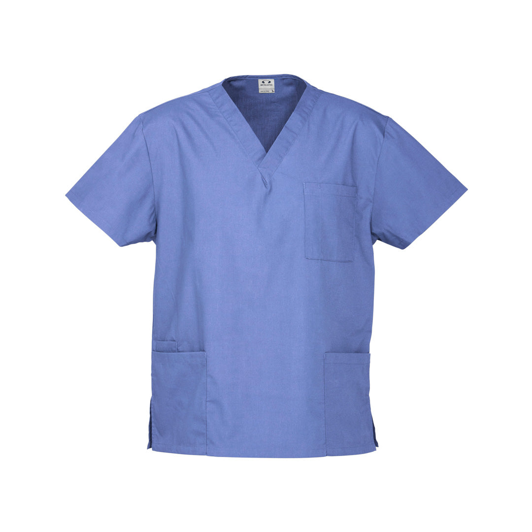 House of Uniforms The Classic Scrub Top | Adults Biz Collection Mid Blue
