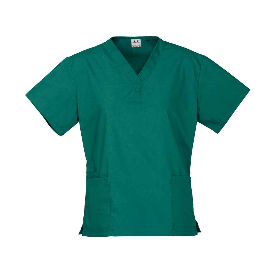 House of Uniforms The Classic Scrub Top | Ladies Biz Collection Hunter Green