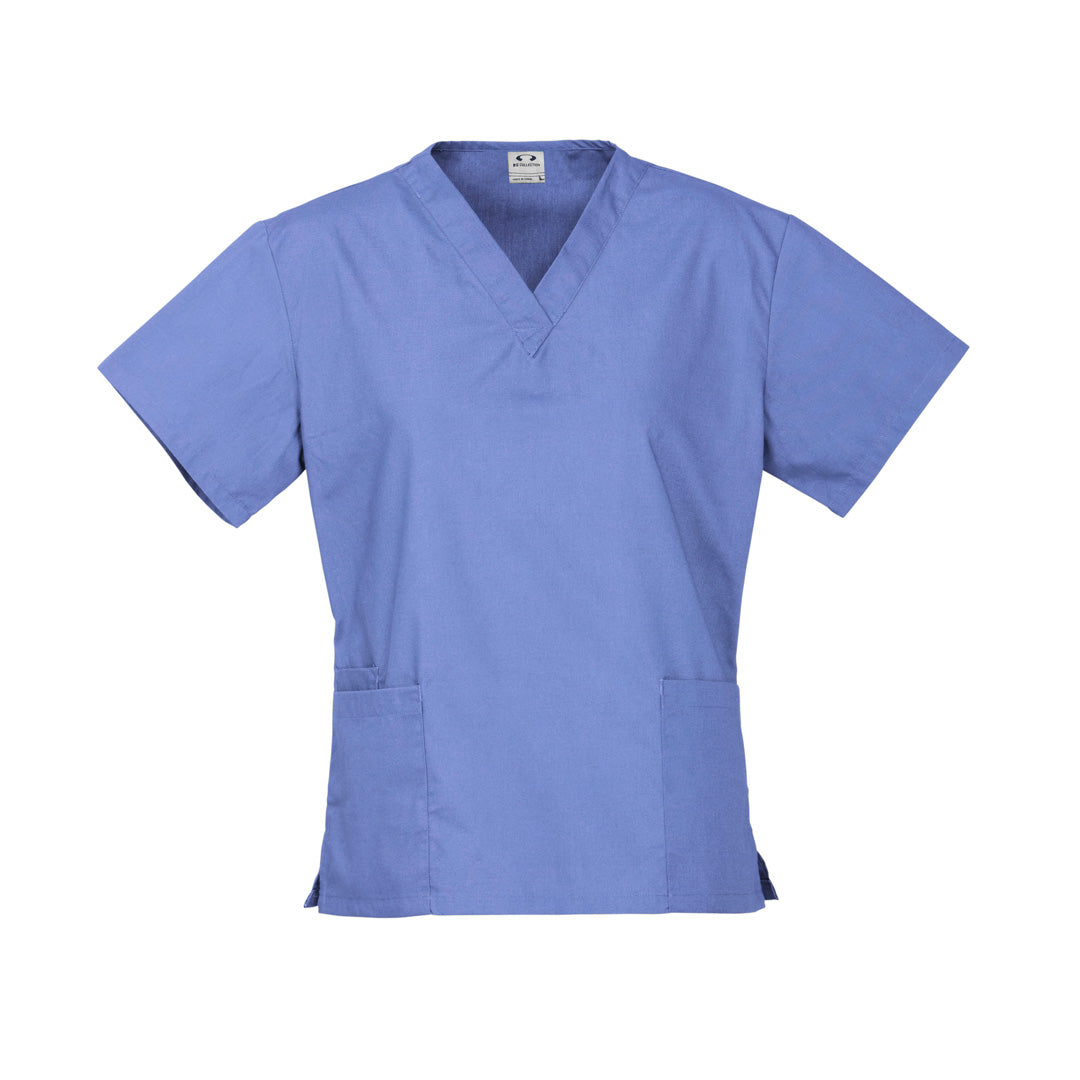 House of Uniforms The Classic Scrub Top | Ladies Biz Collection Mid Blue