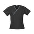 House of Uniforms The Contrast Scrub Top | Ladies Biz Collection Black/Pewter