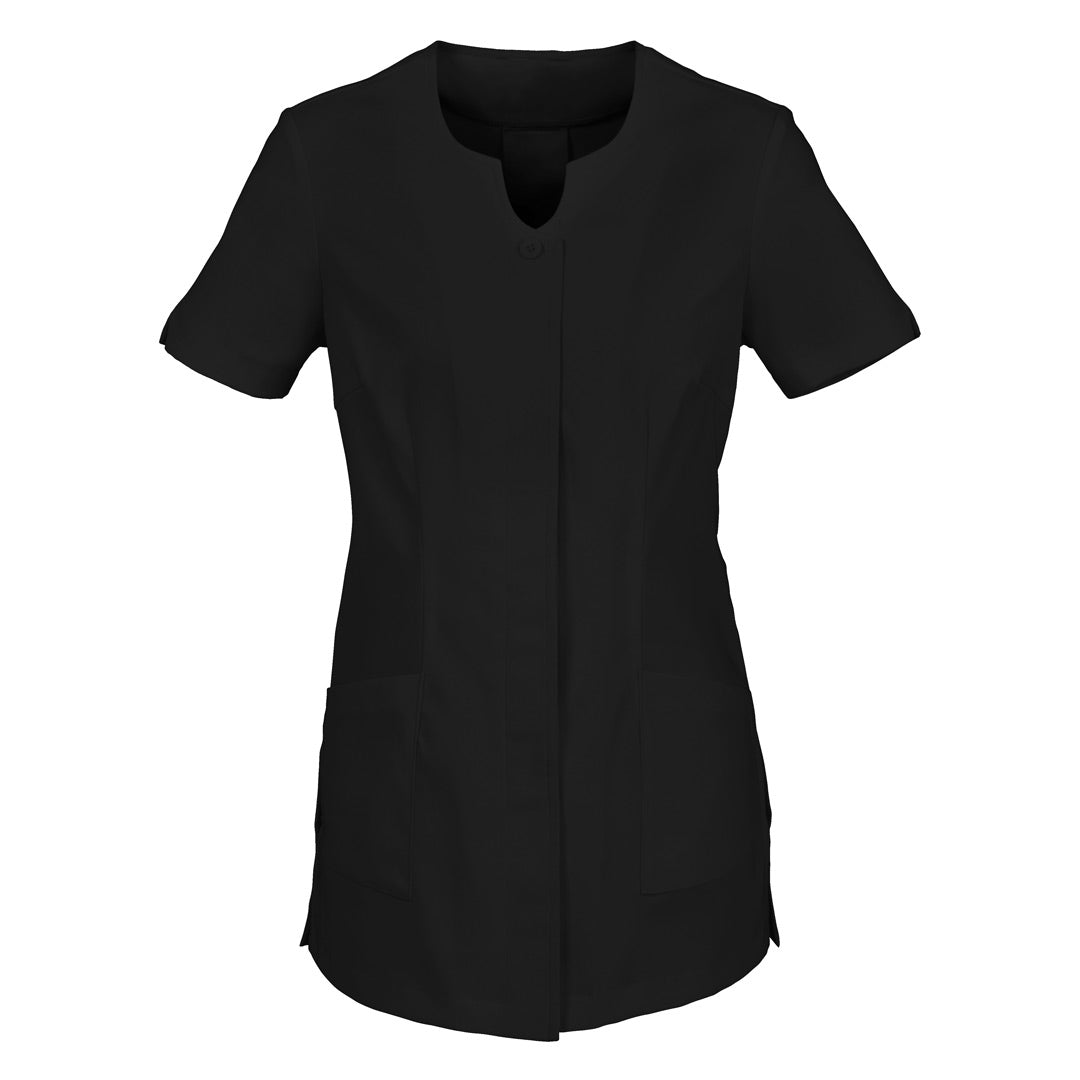 House of Uniforms The Eden Tunic | Ladies | Short Sleeve Biz Collection Black