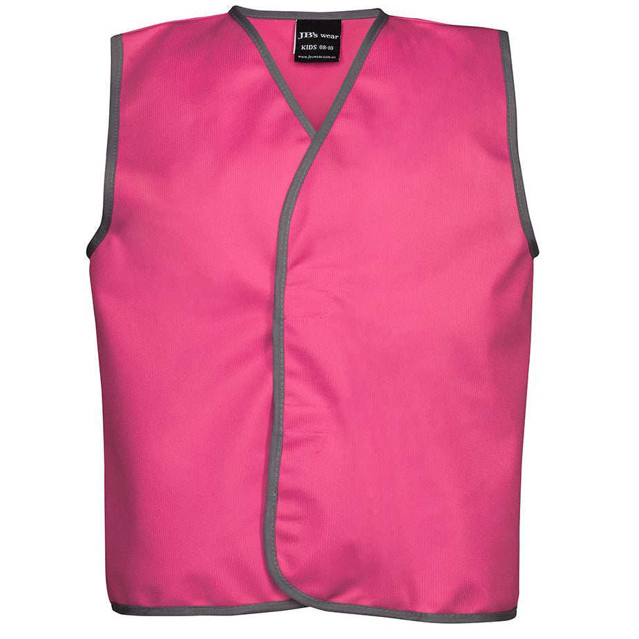 House of Uniforms The Tricot Safety Vest | Kids Jbs Wear Hot Pink
