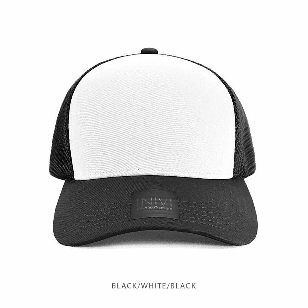 House of Uniforms The Hudson Snap Back Cap | Adults Inivi Black/White