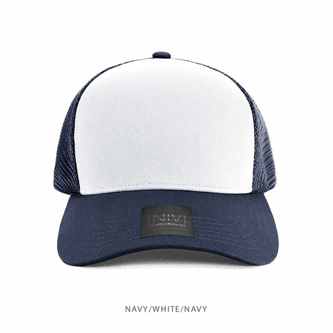 House of Uniforms The Hudson Snap Back Cap | Adults Inivi Navy/White