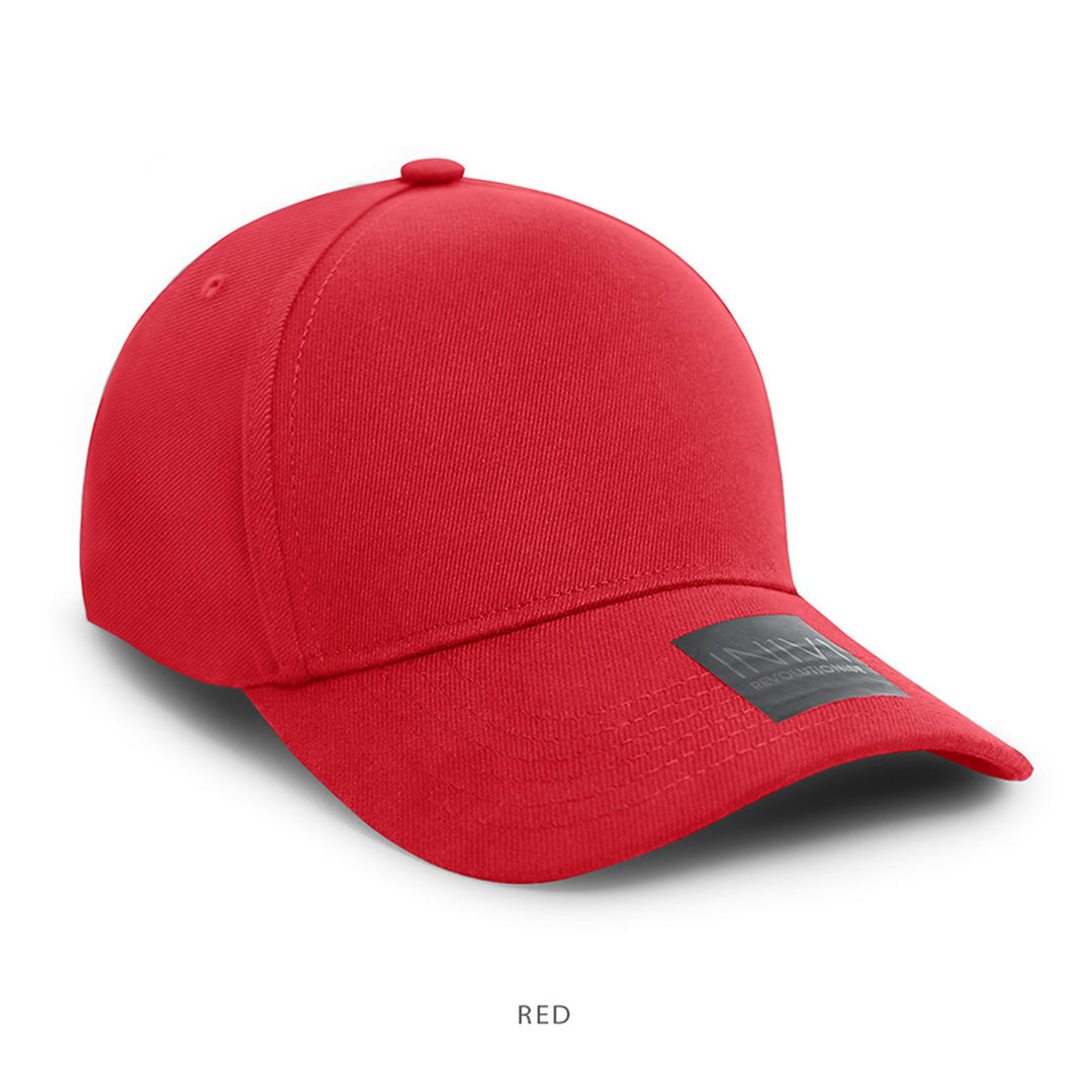 House of Uniforms The Lewis Cotton Spandex Fitted Cap | Adults Inivi Red