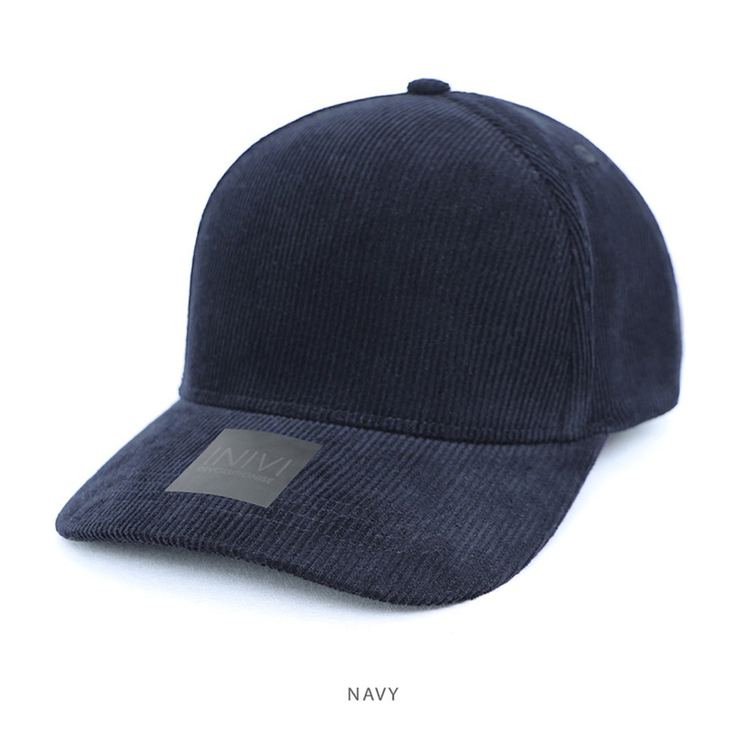 House of Uniforms The Archie Corduroy Snapback Cap | Adults Inivi Navy