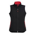 House of Uniforms The Geneva Vest | Ladies Biz Collection Black/Red