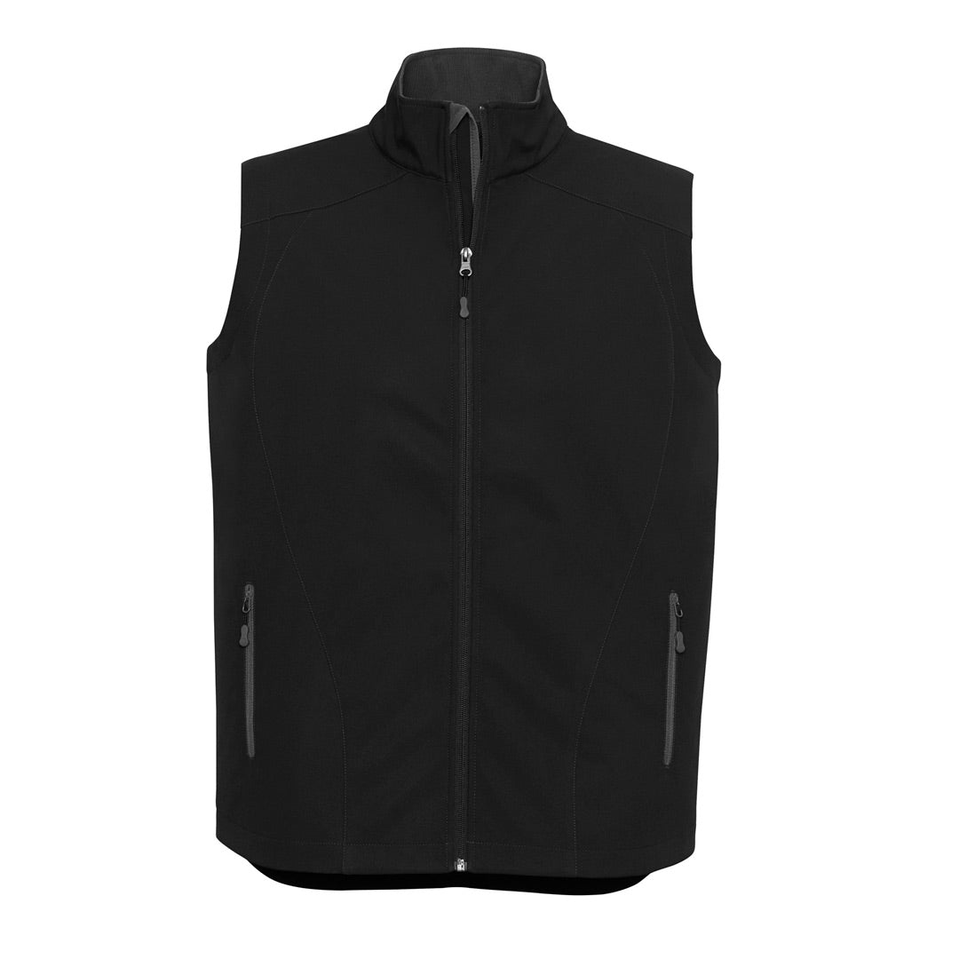 House of Uniforms The Geneva Vest | Mens Biz Collection Black/Graphite