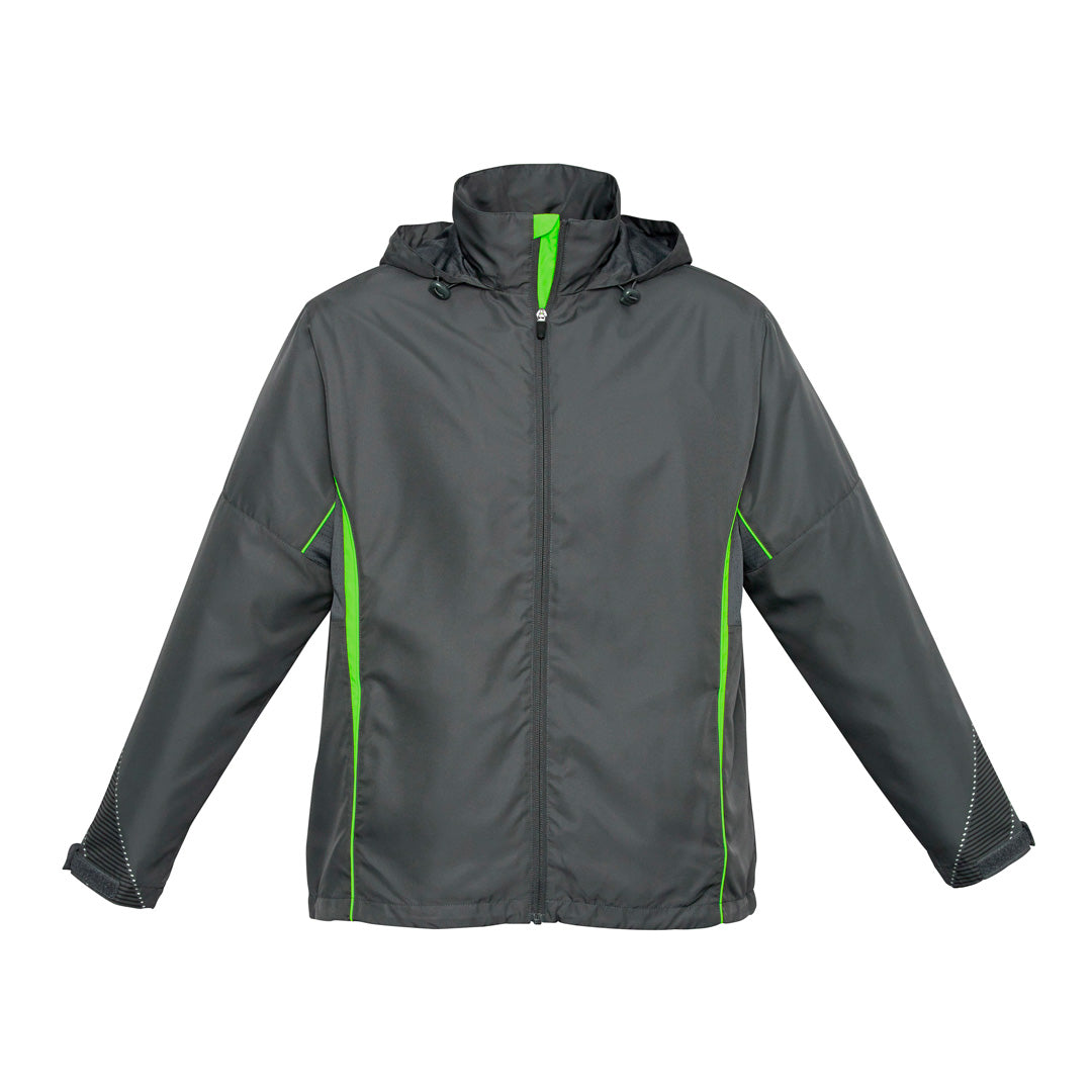 House of Uniforms The Razor Jacket | Adults Biz Collection Grey/Lime