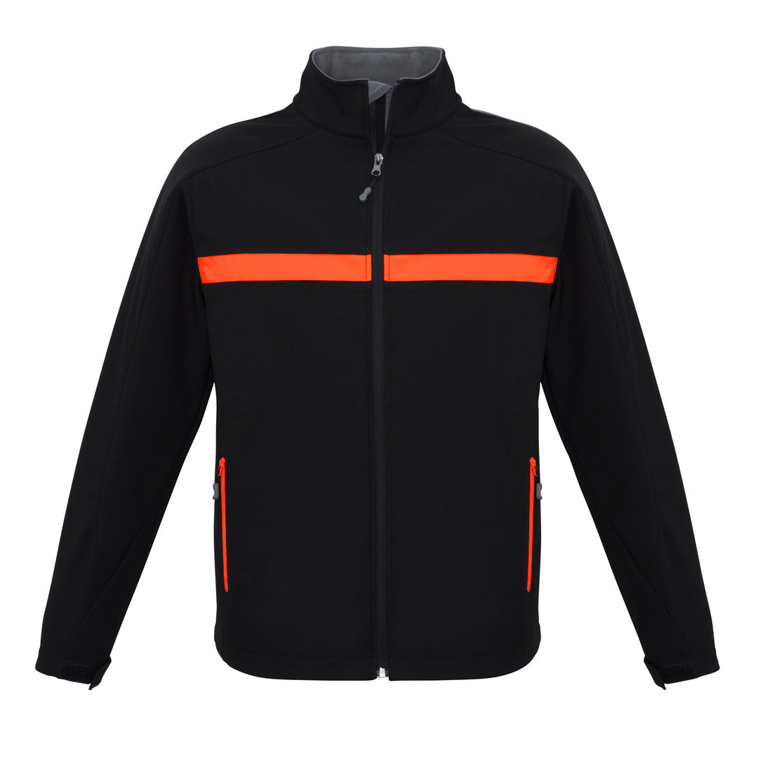 House of Uniforms The Charger Jacket | Adults Biz Collection Black/Orange/Grey