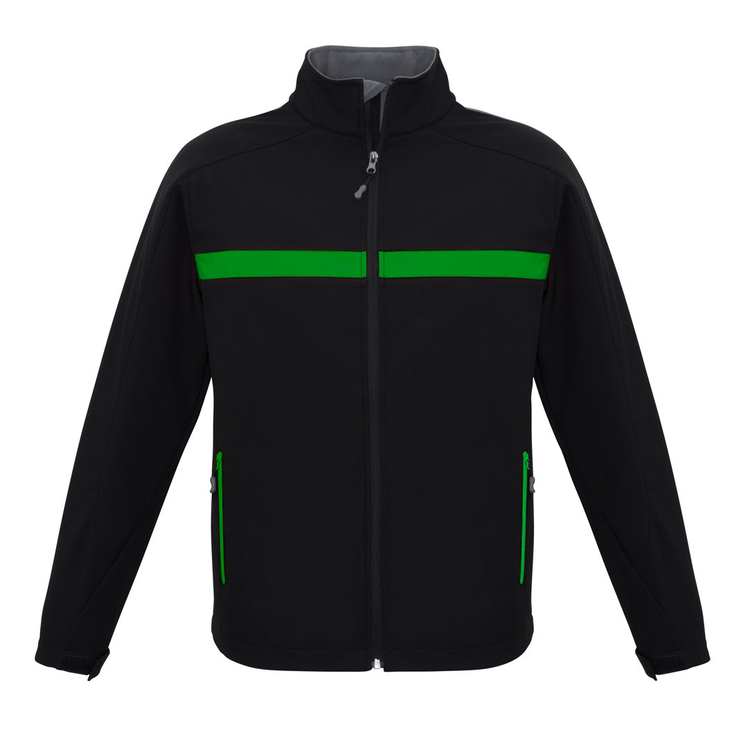 House of Uniforms The Charger Jacket | Adults Biz Collection Black/Green/Grey