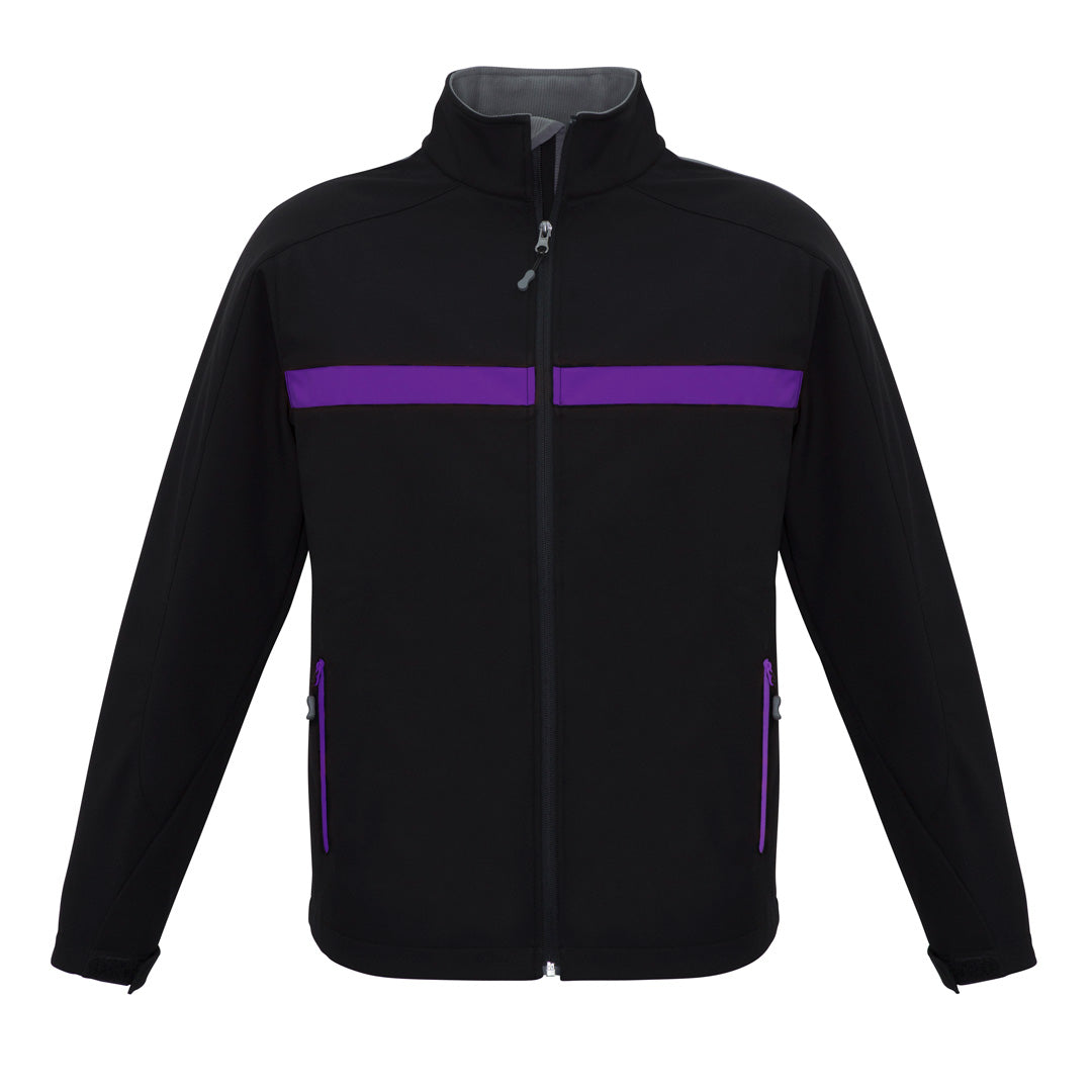 House of Uniforms The Charger Jacket | Adults Biz Collection Black/Purple/Grey