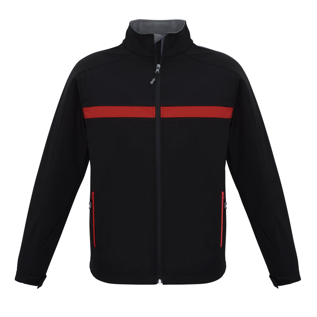 House of Uniforms The Charger Jacket | Adults Biz Collection Black/Red/Grey
