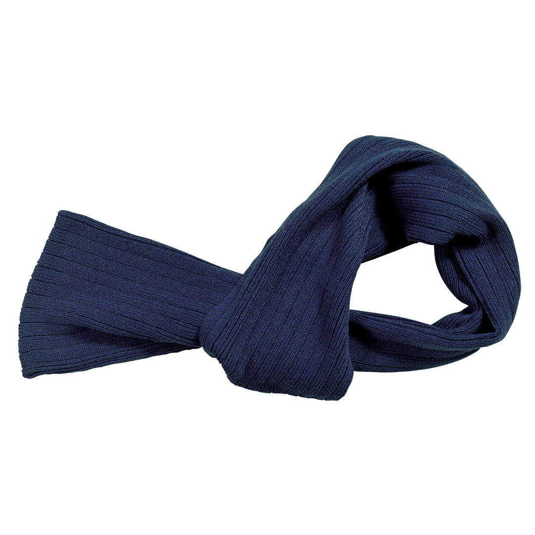 House of Uniforms The Cable Knit Scarf | Adults Legend Navy