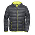 House of Uniforms The Ultra Light Down Jacket | Mens James & Nicholson Carbon/Yellow
