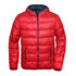 House of Uniforms The Ultra Light Down Jacket | Mens James & Nicholson Red/Navy