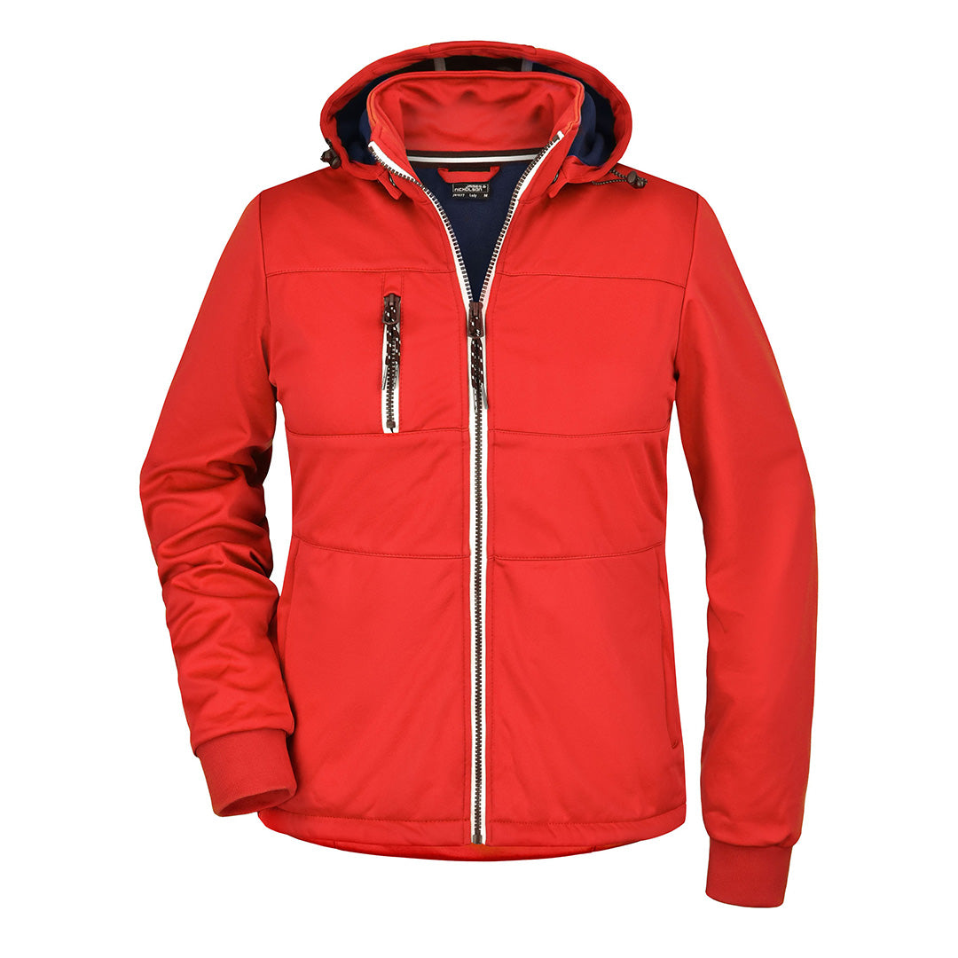 House of Uniforms The Maritime Jacket | Ladies James & Nicholson Red