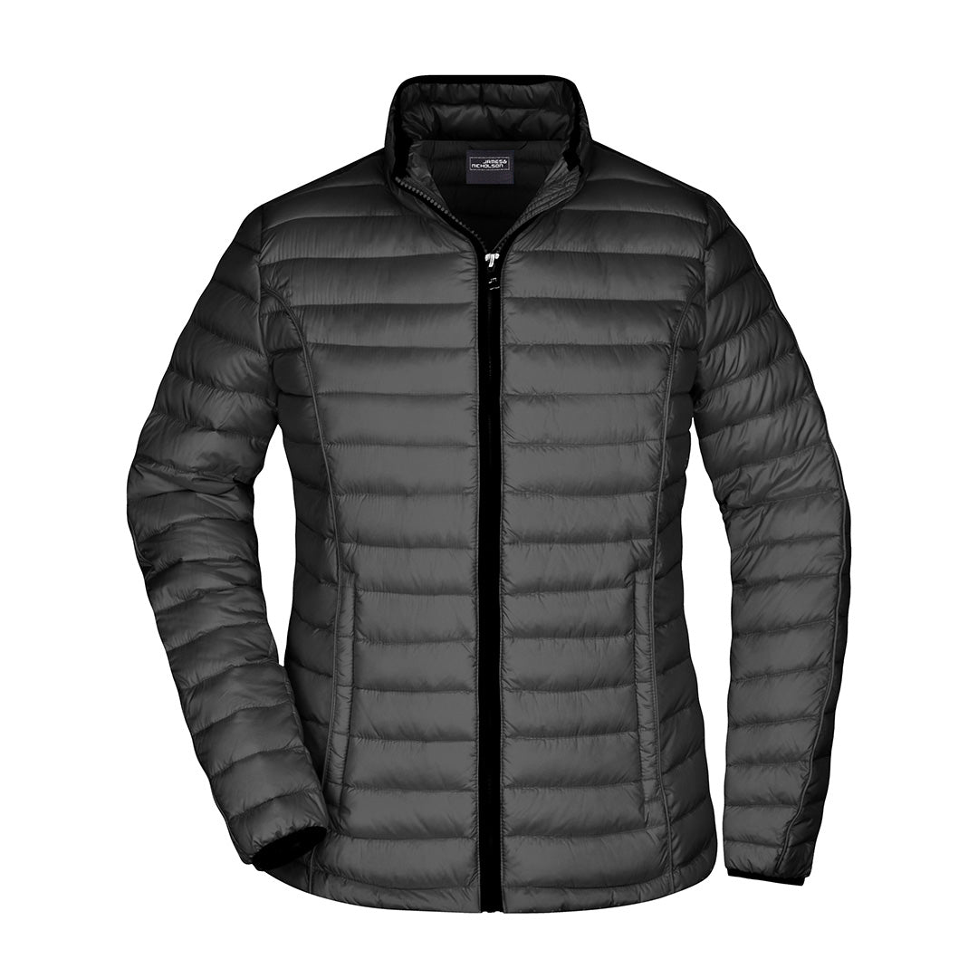 House of Uniforms The Quilted Down Jacket | Ladies James & Nicholson Black