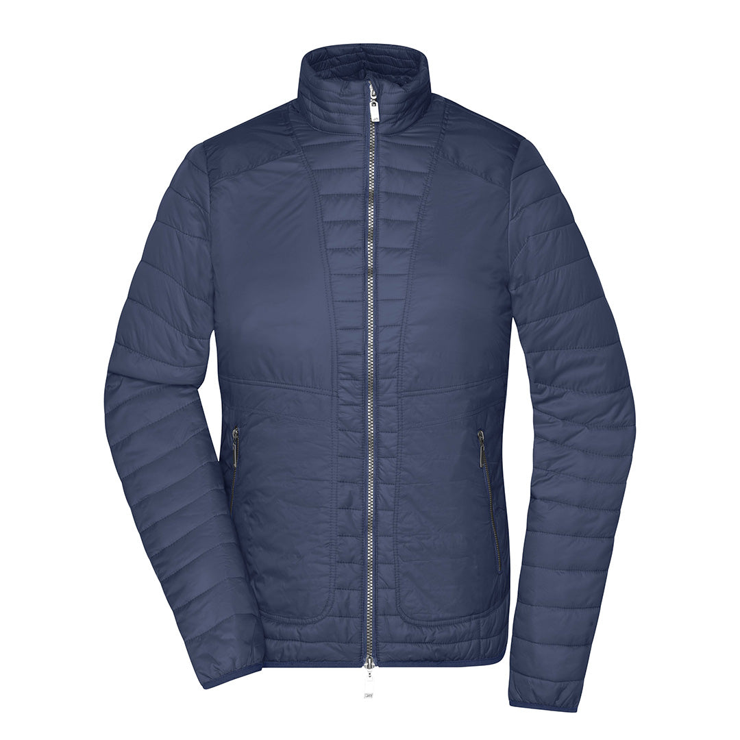 House of Uniforms The DuPont Light Weight Jacket | Ladies James & Nicholson Navy/Silver