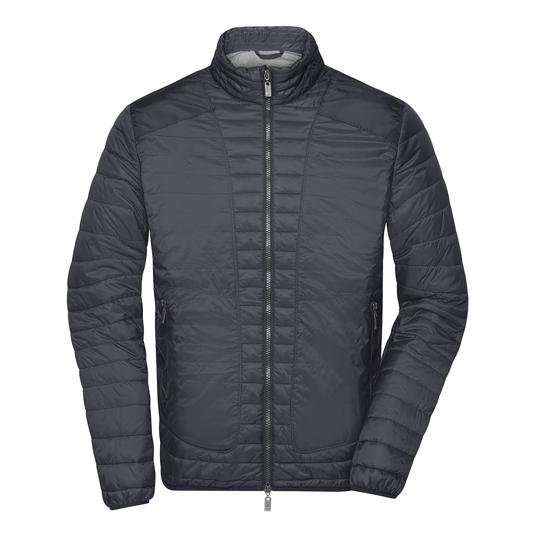House of Uniforms The DuPont Light Weight Jacket | Mens James & Nicholson Black/Silver