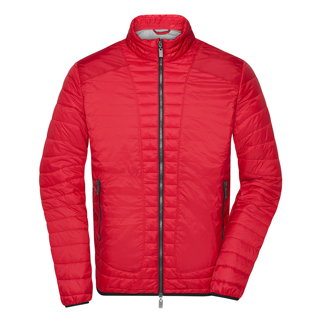 House of Uniforms The DuPont Light Weight Jacket | Mens James & Nicholson Red/Silver