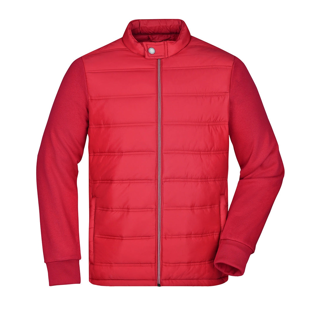 Hybrid Sweat Jacket | Mens | Red