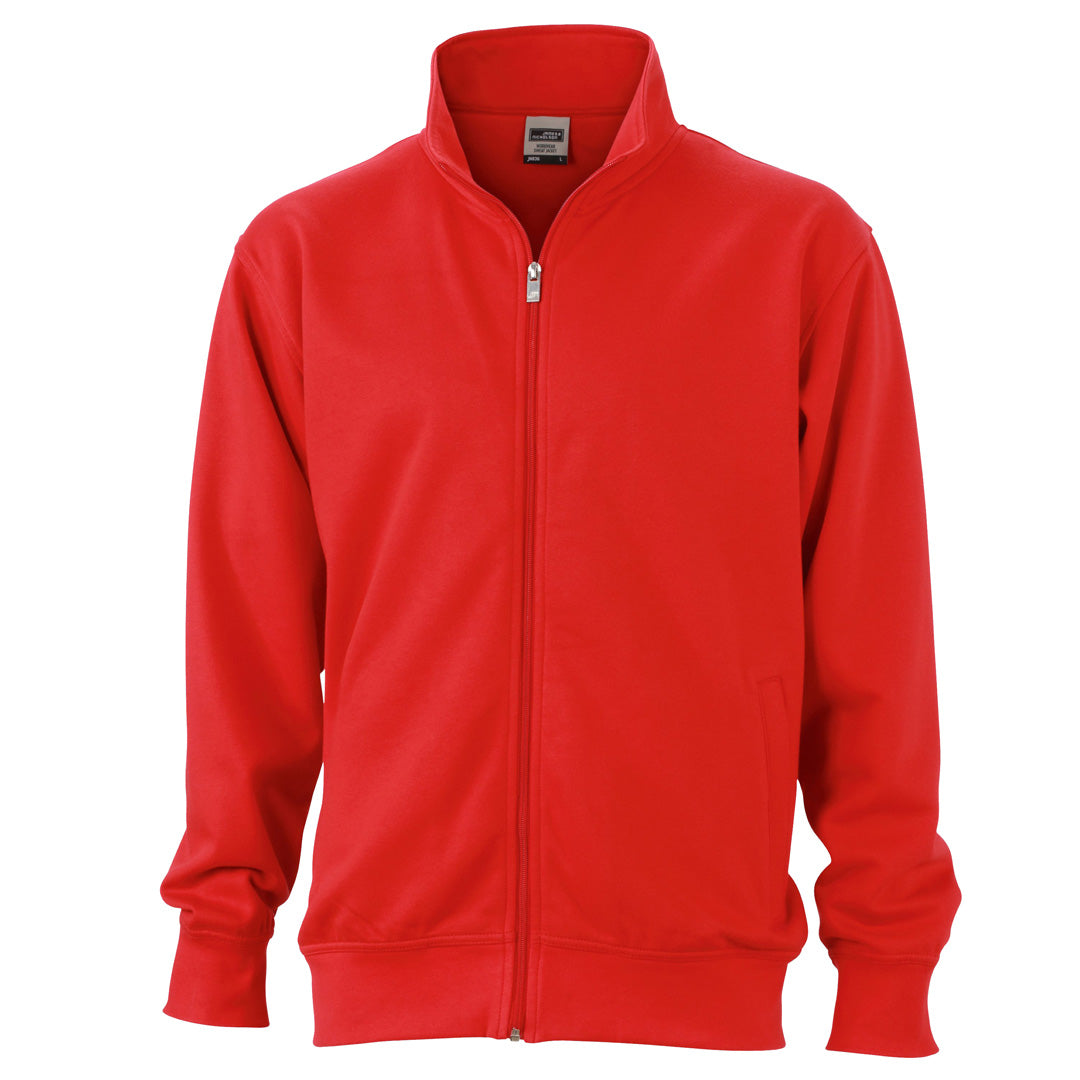 Basic Zip Jacket | Red
