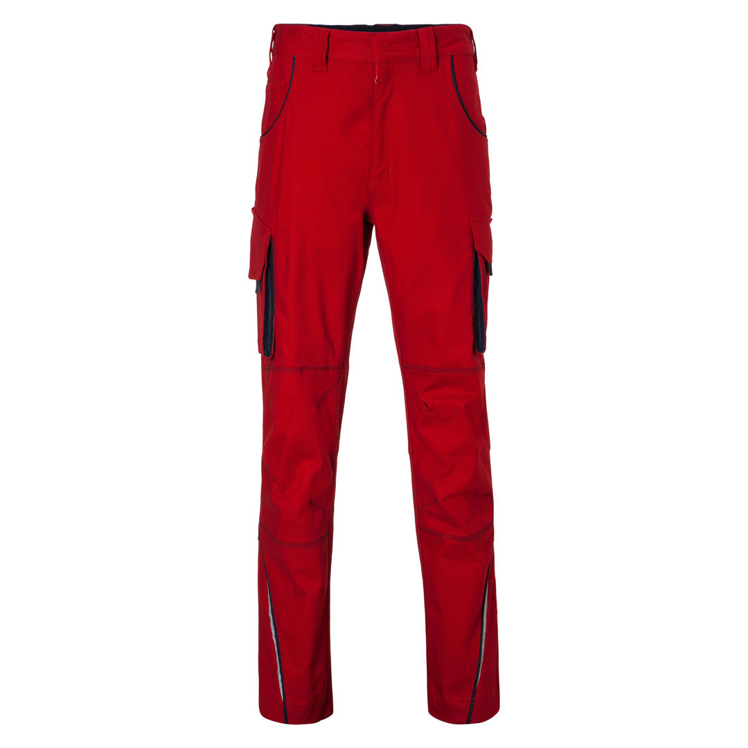 House of Uniforms The Level 2 Workwear Pant | Mens James & Nicholson Red/Navy