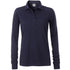 House of Uniforms The Work Pocket Polo | Long Sleeve | Ladies James & Nicholson Navy