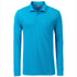 House of Uniforms The Work Pocket Polo | Long Sleeve | Mens James & Nicholson Turquoise