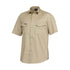 House of Uniforms The Tradie Shirt | Mens | Short Sleeve KingGee Khaki