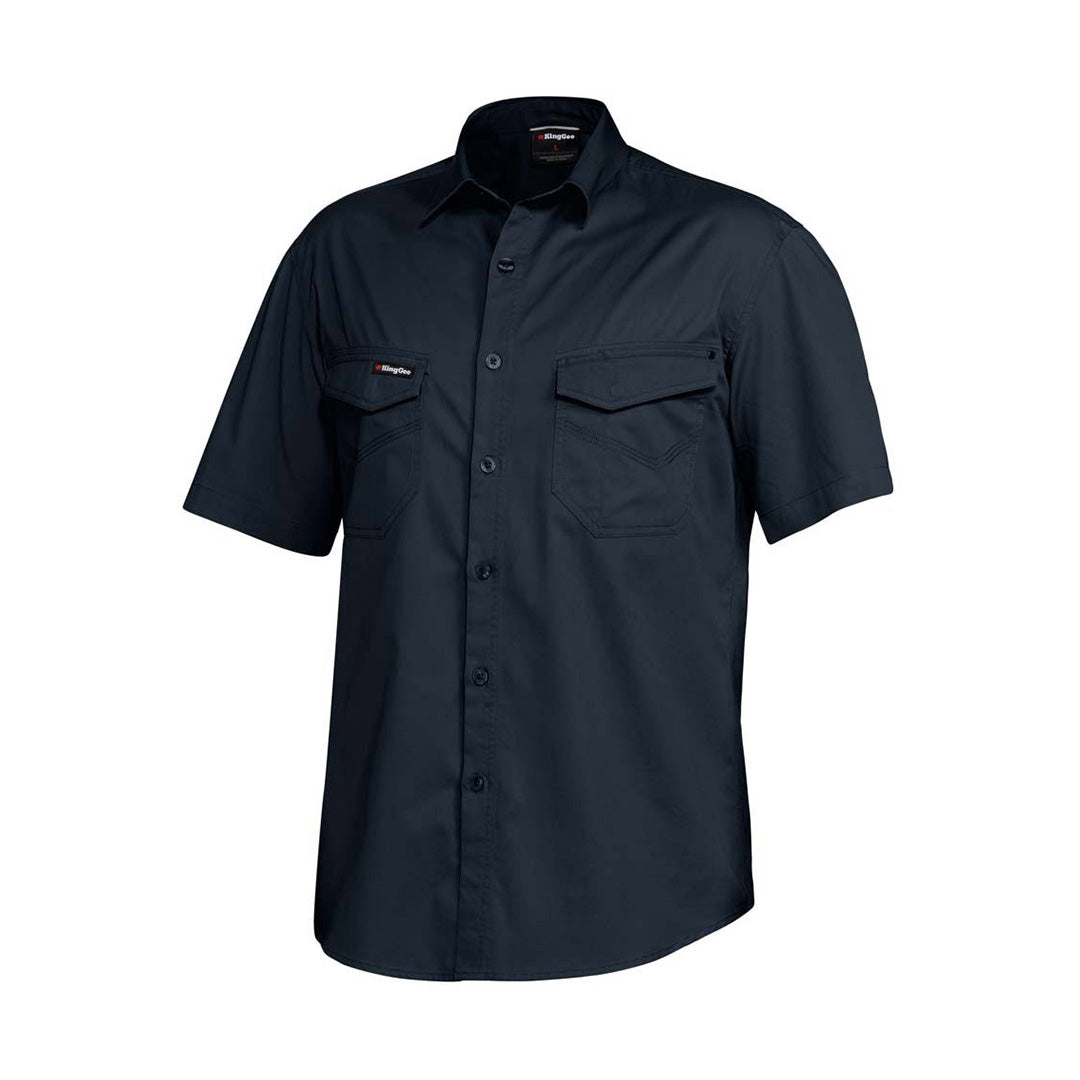 House of Uniforms The Tradie Shirt | Mens | Short Sleeve KingGee Navy