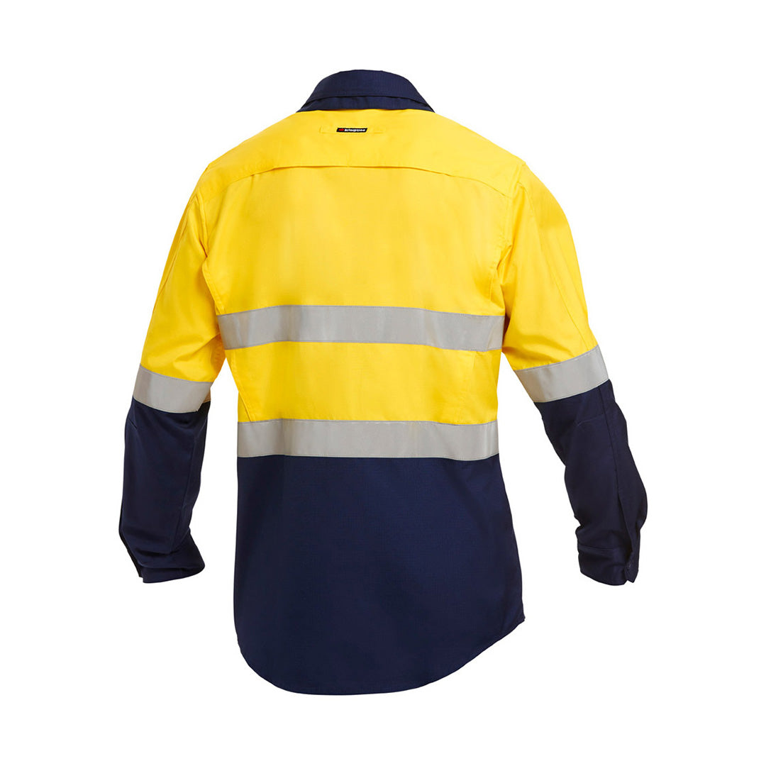 House of Uniforms The Work Cool 2 Spliced Reflective Shirt | Adults | Long Sleeve KingGee 