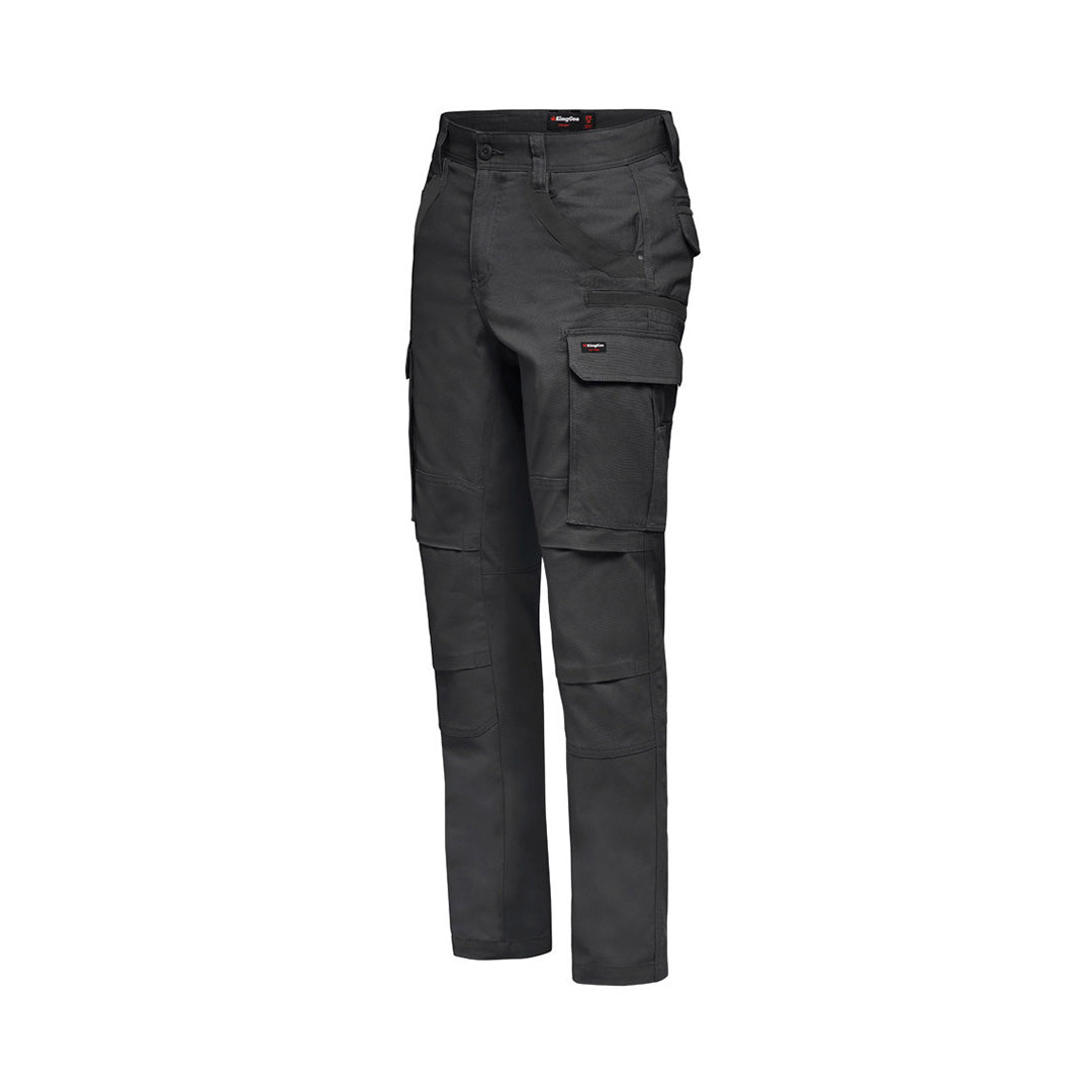 House of Uniforms The Tradies Stretch Cargo Pant | Mens KingGee Charcoal