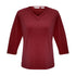 House of Uniforms The Lana Top | Ladies | 3/4 Sleeve Biz Collection Cherry