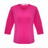 House of Uniforms The Lana Top | Ladies | 3/4 Sleeve Biz Collection Fuchsia