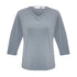 House of Uniforms The Lana Top | Ladies | 3/4 Sleeve Biz Collection Silver