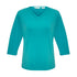 House of Uniforms The Lana Top | Ladies | 3/4 Sleeve Biz Collection Turquoise