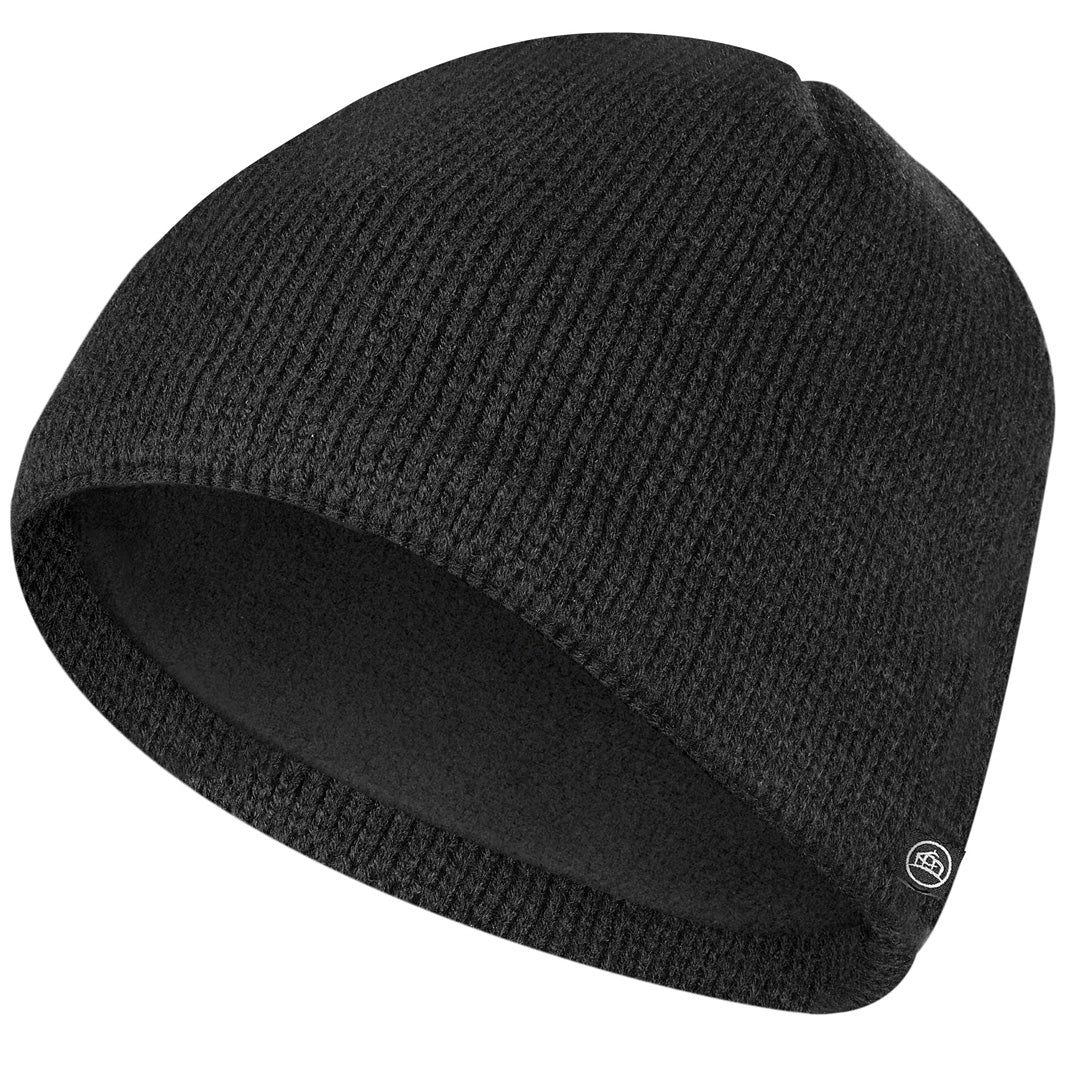 House of Uniforms The Helix Knitted Beanie | Adults Stormtech Black