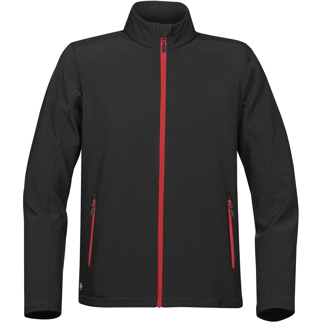 House of Uniforms The Orbiter Softshell Jacket | Mens | Stormtech Stormtech Black/Red